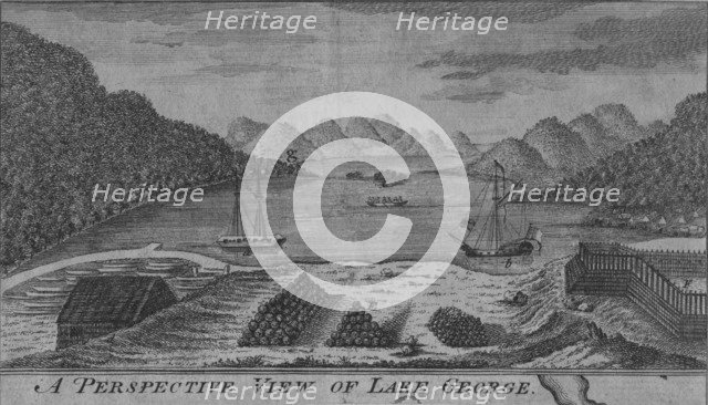 'A Perspective View of Lake George', c18th century. Artist: Unknown.