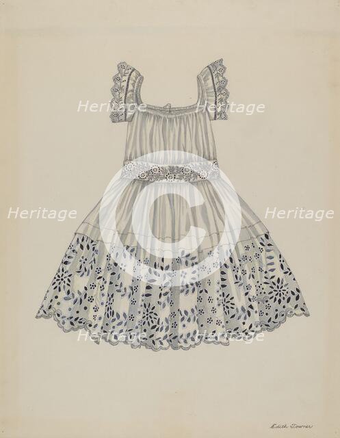Infant's Dress, c. 1937. Creator: Edith Towner.