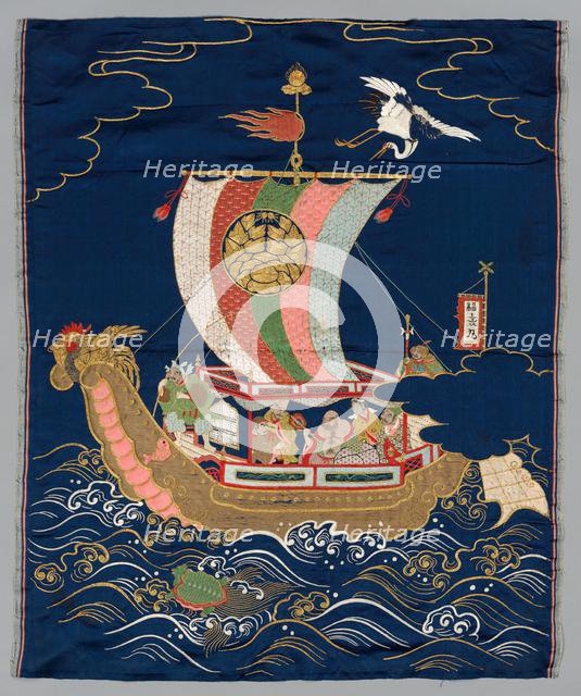 Embroidered Fukusa, late 1800s-early 1900s. Creator: Unknown.