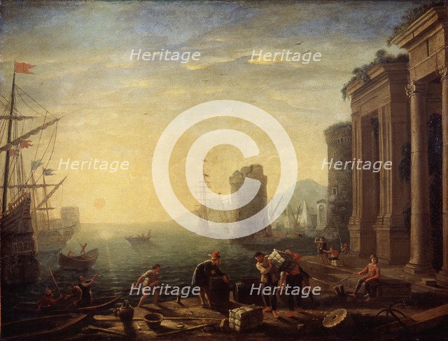 'Morning in the Harbour', 1630s. Artist: Claude Lorrain