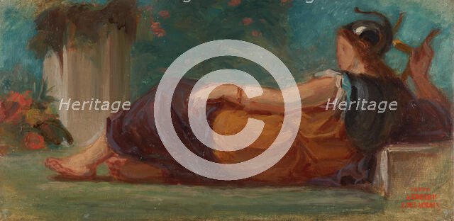 Esquisse pour le Salon de la Paix de l'Hôtel de Ville : Minerve, between 1852 and 1854. Creator: Pierre Andrieu.