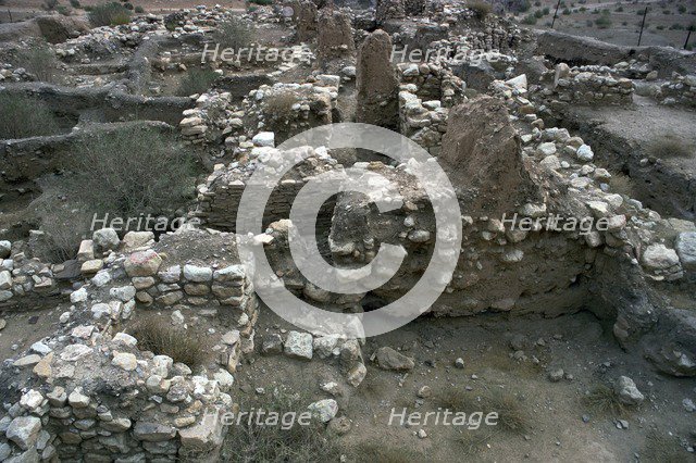 Excavated House Walls, 7th century BC. Artist: Unknown