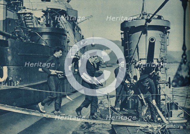 'Air and Sea Power in Invincible Harmony', 1943-44. Artist: Unknown.