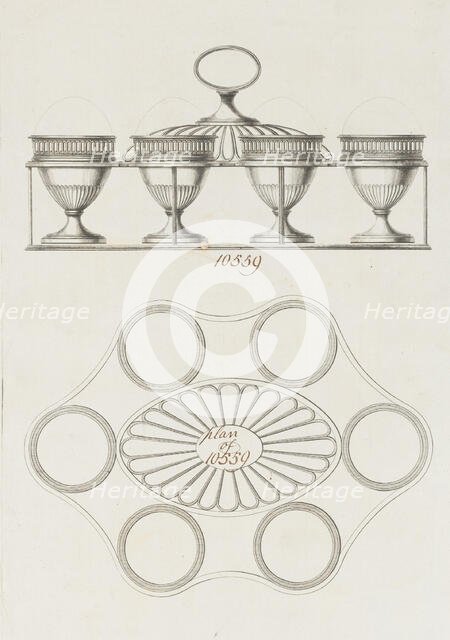Egg Caddy, ca. 1790. Creator: Matthew Boulton.