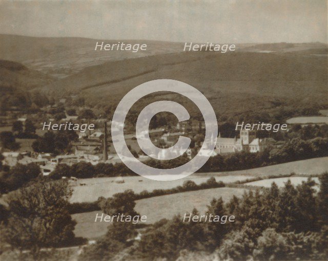 'Buckfast Abbey and Dartmoor', late 19th-early 20th century. Artist: Unknown.