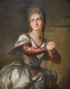 Madame Vestris as Électre in a Tragedy by Prosper Jolyot Crébillon, 1778. Creator: Lenoir, Simon Bernard (1729-1791).