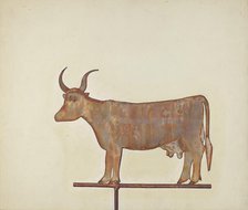 Cow Weather Vane, c. 1938. Creator: Wynna Wright.