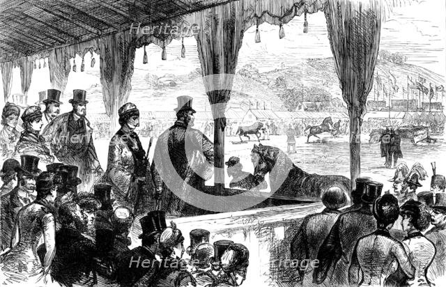 The Prince and Princess of Wales at Winchester, 1883. Creator: Unknown.