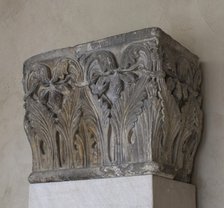 Impost Block with Acanthus Decoration, French, 12th century. Creator: Unknown.