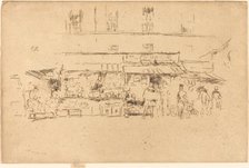 Quai de Montebello, 1893. Creator: James Abbott McNeill Whistler.