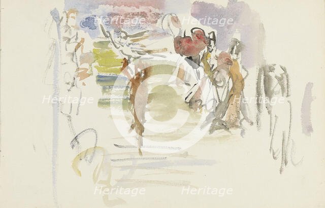 Performers on stage, 1875-1934. Creator: Isaac Lazerus Israels.