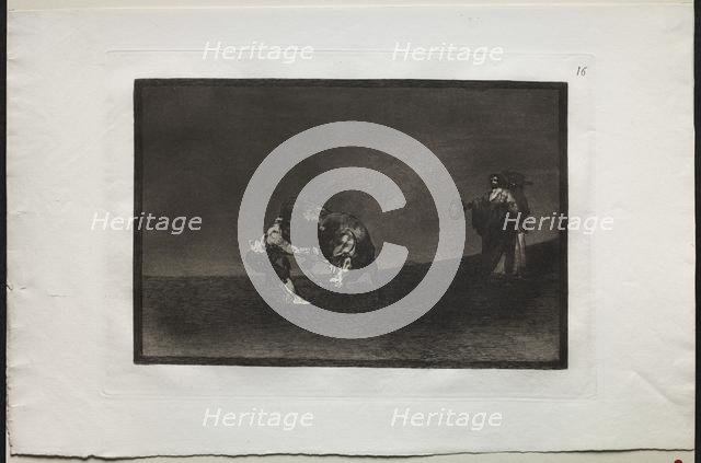 Bullfights: The Same Man Throws a Bull in the Ring at Madrid, 1876. Creator: Francisco de Goya (Spanish, 1746-1828).