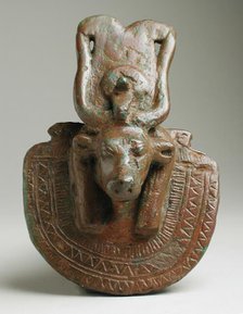 Cow Headed Handle (image 2 of 2), Probably Ptolemaic period (332-30 BCE). Creator: Unknown.