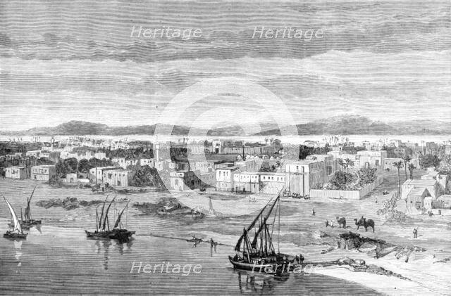 Dongola, in the Soudan, the birthplace of the Mahdi, from a sketch by Mr. Bakewell, 1883. Creator: Unknown.