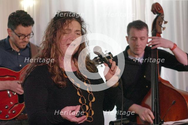 Sara Colman, Sara Colman Band, Watermill Jazz Club, Dorking, Surrey, 28 Jan 2020. Creator: Brian O'Connor.