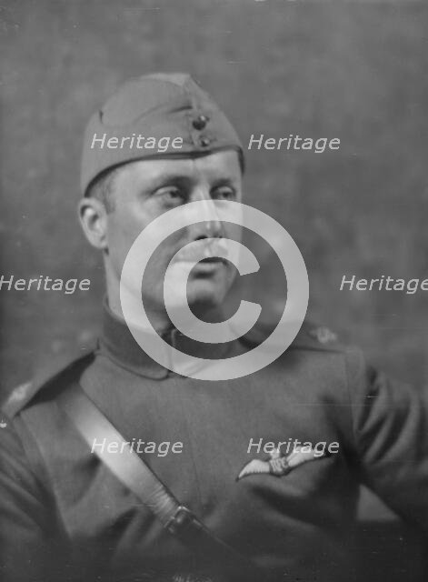 Lieutenant John Renne, portrait photograph, 1918 May. Creator: Arnold Genthe.