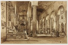 Interior of a Cathedral in Southern Italy, n.d. Creator: Unknown.