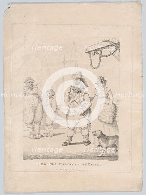 Real Inhabitants of This Earth, January 10th, 1796. Creator: George Shepheard.