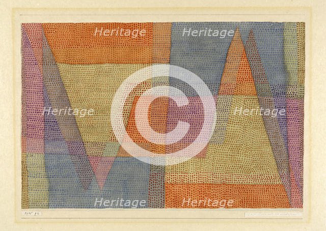 Das Licht und die Schärfen (La lumière et les arêtes), 1935. Creator: Klee, Paul (1879-1940).