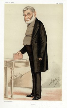Anthony Panizzi, Italian bibliographer, 1874. Artist: Carlo Pellegrini