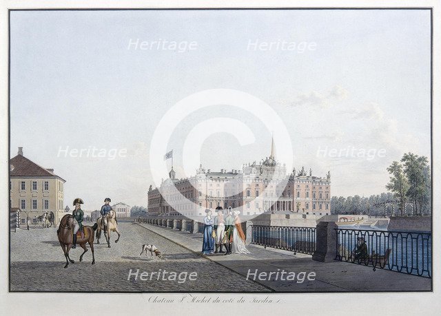 View of the Michael Palace in St. Petersburg.