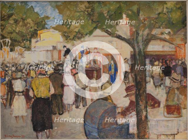 Resort in the Deerpark, 1950. Creator: Victor Jensen.