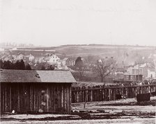 Pontoon Bridge at Deep Bottom, James River, 1864. Creator: Andrew Joseph Russell.