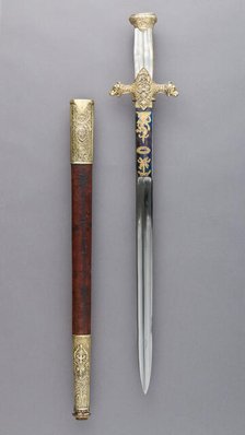 Hunting Sword of Prince Camillo Borghese (1775-1832), French, Paris, 1809-13. Creators: Francois Pirmet, Antoine-Modeste Fournera.
