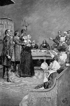 TheTrial of a Witch, America, (17th century), 1882. Artist: Unknown