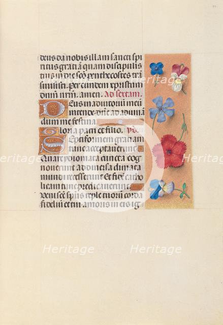 Hours of Queen Isabella the Catholic, Queen of Spain: Fol. 34r, c. 1500. Creator: Master of the First Prayerbook of Maximillian (Flemish, c. 1444-1519); Associates, and.