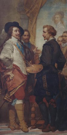 The Painter Anthony van Dyck in London, (c1630s), 1862-1872. Creator: Nicaise de Keyser.