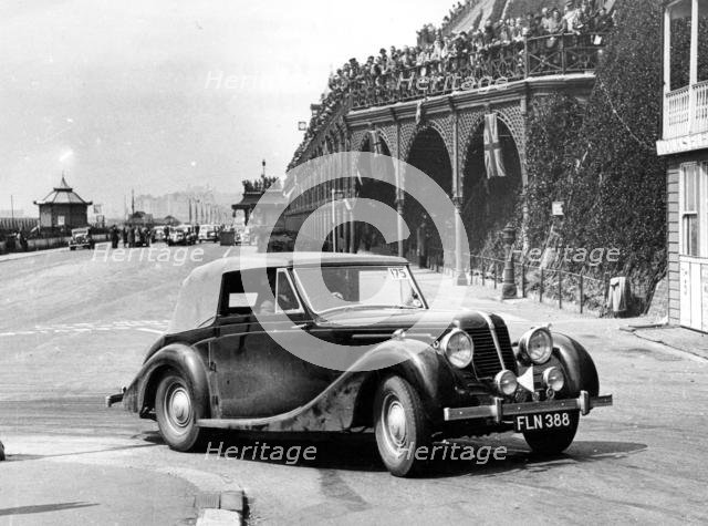 1939 Mays V8 Drophead coupe on R.A.C. Rally. Creator: Unknown.