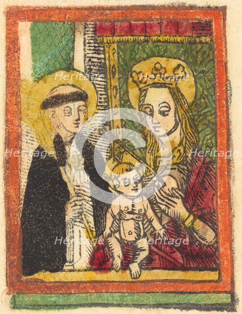 Saint Bernard with the Madonna and Child, 1480/1500. Creator: Unknown.