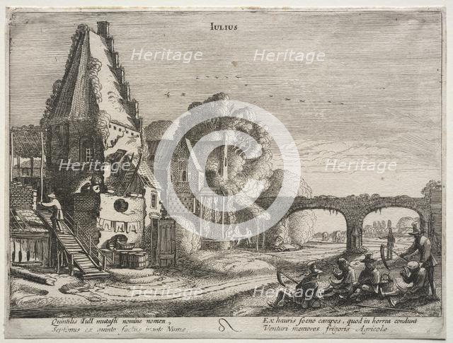 The Twelve Months: July. Creator: Jan van de Velde (Dutch, 1620-1662).