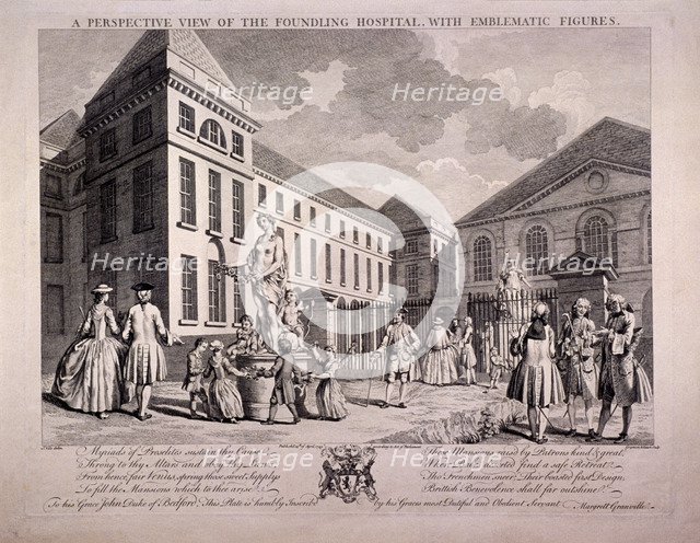 Guilford Street, St Pancras, London, 1749. Artist: Charles Grignion