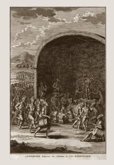 'Religious Ceremony of the Inhabitants of the Isle of Hispaniola', c1721. Creator: Bernard Picart.