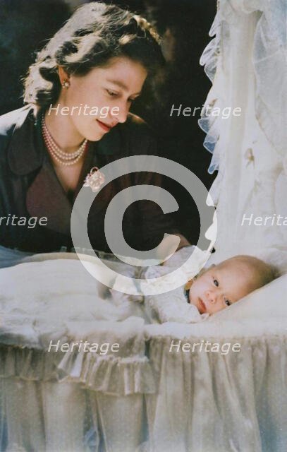 'Princess Elizabeth with her Infant Son Prince Charles', 1948. Creator: Cecil Beaton.