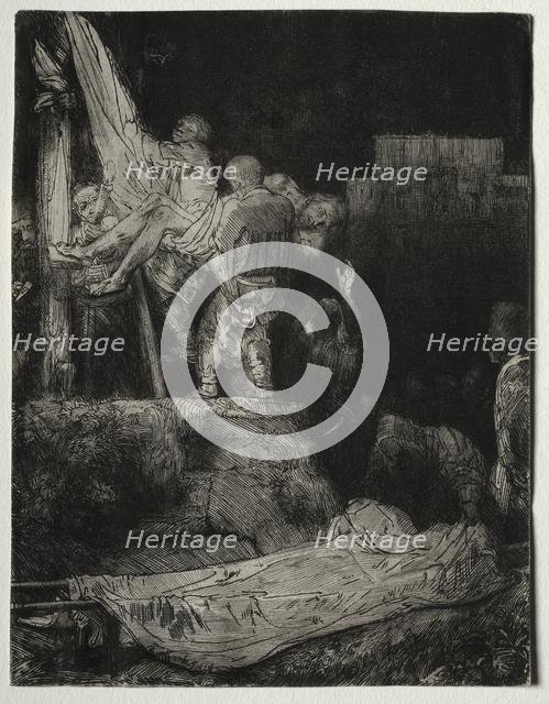 The Descent from the Cross by Torchlight, 1654. Creator: Rembrandt van Rijn (Dutch, 1606-1669).