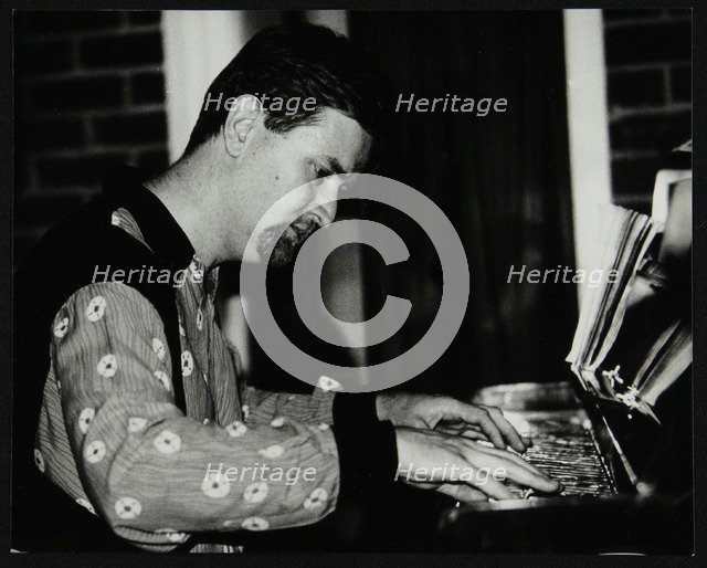 Pianist Tim Richards playing at The Fairway, Welwyn Garden City, Hertfordshire, 2 August 1992. Artist: Denis Williams