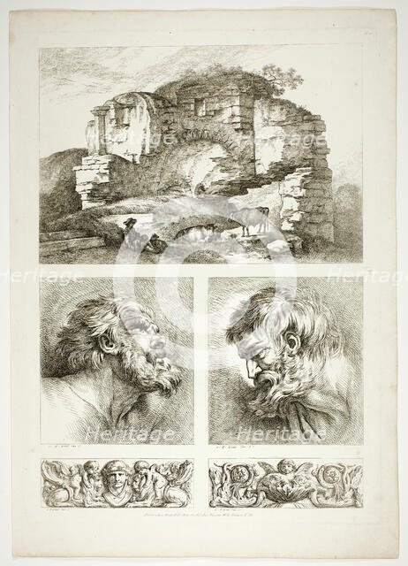 Plate Ten of 38 from Oeuvres de J. B. Huet, 1796–99. Creator: Jean Baptiste Marie Huet.