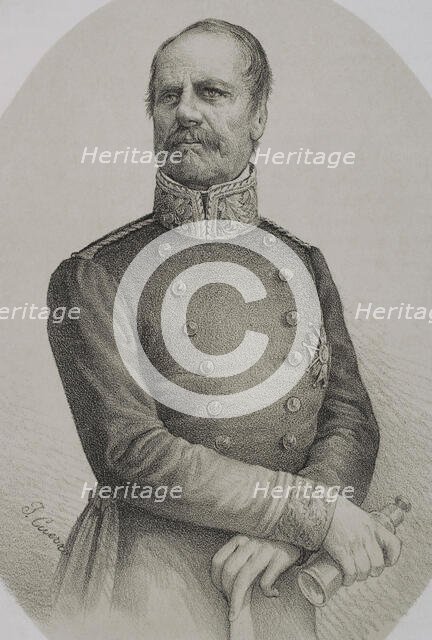 Rafael Maroto, (1783-1847), Spanish military who fought on the Carlist faction during the 1st..,1869 Creator: Jose Cuevas.
