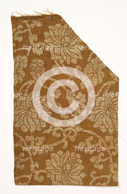 Textile Fragment, 1700s. Creator: Unknown.