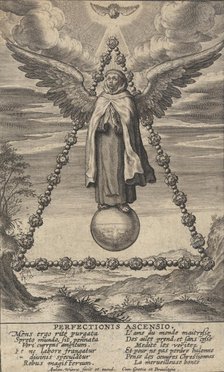 Perfectionis Ascensio, from The Life of Saint John of the Cross, 1622-24. Creator: Anton Wierix.