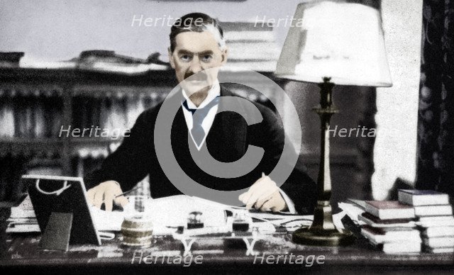 Neville Chamberlain (1869-1940), British prime minister, c1930s (1936). Artist: Unknown.