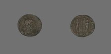 Follis (Coin) Portraying Emperor Constantine II as Caesar, 333-335. Creator: Unknown.