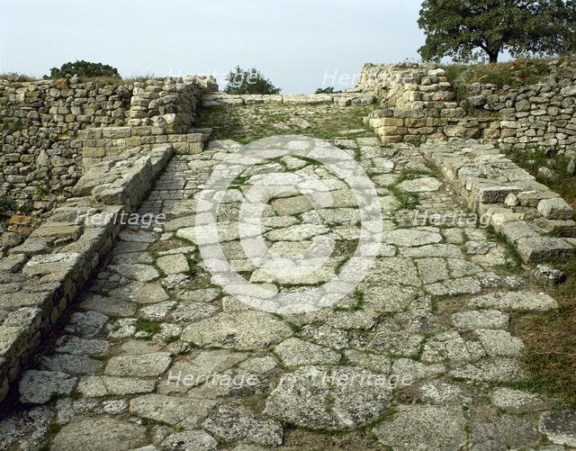 Ramp, Troy II stratum, Troy, Turkey, Bronze age, 2500-2300 BC (2000). Creator: Unknown.