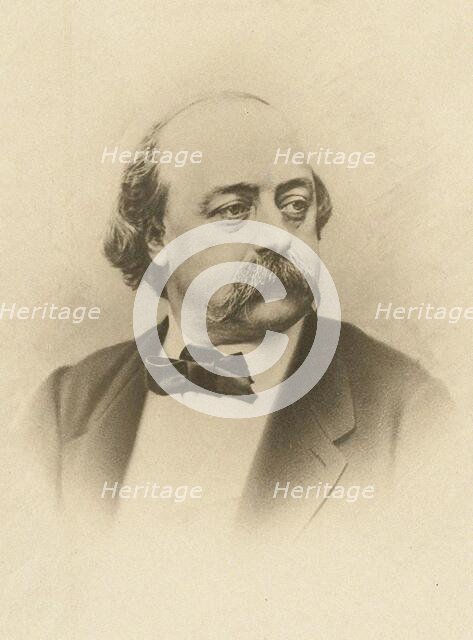 Portrait of Gustave Flaubert (1821-1880), ca 1867. Creator: Nadar, Gaspard-Félix (1820-1910).