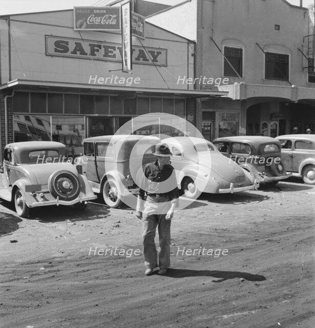 Main street, Tulelake, Siskiyou County, California, 1939. Creator: Dorothea Lange.