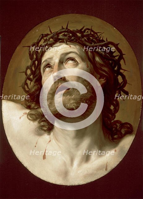 Head of Christ Crowned with Thorns, early 1630s. Creator: Guido Reni.