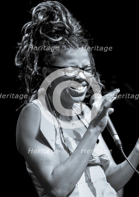 Mina Agossi, 2011. Artist: Alan John Ainsworth.